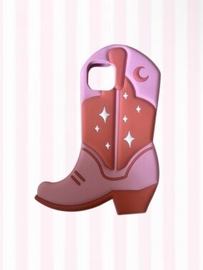 Cowboy Boot iPhone Case in Pink and Mauve - Iphone 11
